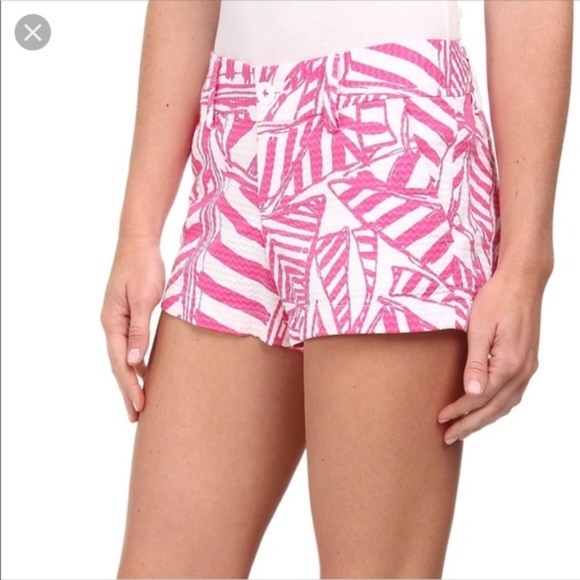 Lilly Pulitzer The Walsh Short in Capri Pink Yacht Sea - Picture 3 of 11
